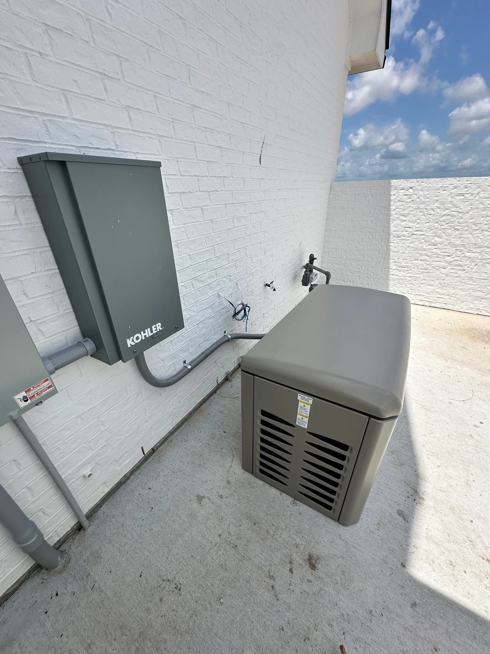 Kohler standby generator install — SWLA